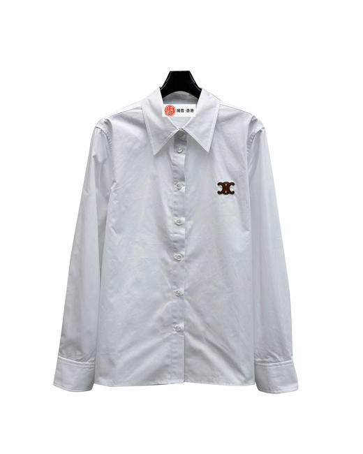 女款logo长袖衬衫ba008 商品图0