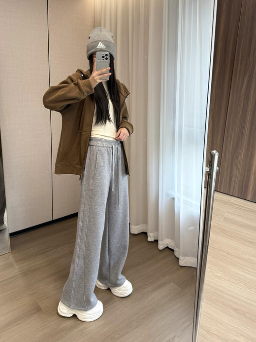 深冬续命神裤加厚还显瘦年糕糯米条直筒裤 商品图9