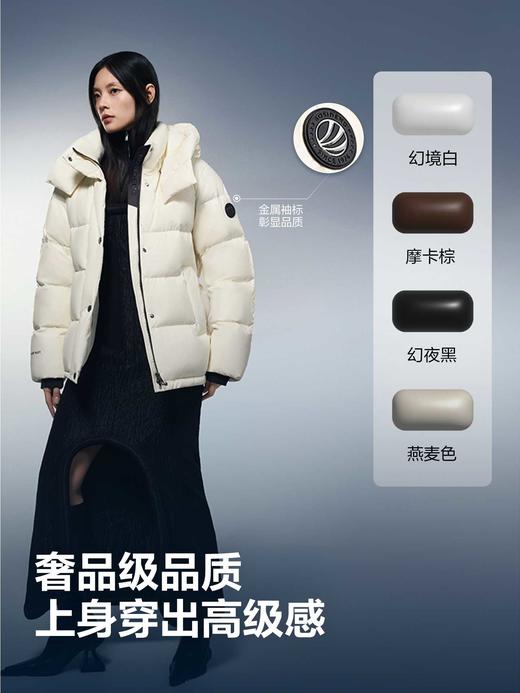 【流光泡芙3116】波司登700+高蓬90鹅绒收腰显瘦羽绒服女25冬新款 商品图6