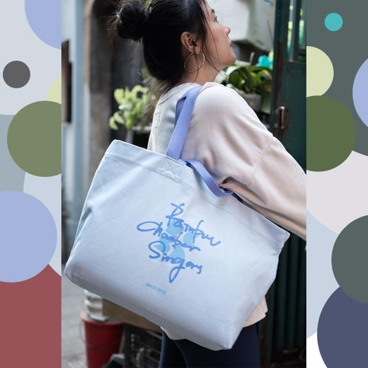 超能装！我超爱的彩虹纯棉帆布大容量单肩包 商品图1