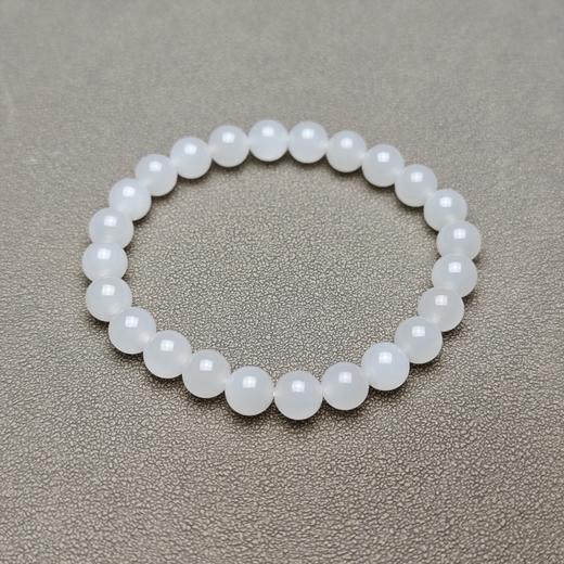 和田玉青海羊脂玉冰底小手串 126-16 商品图9
