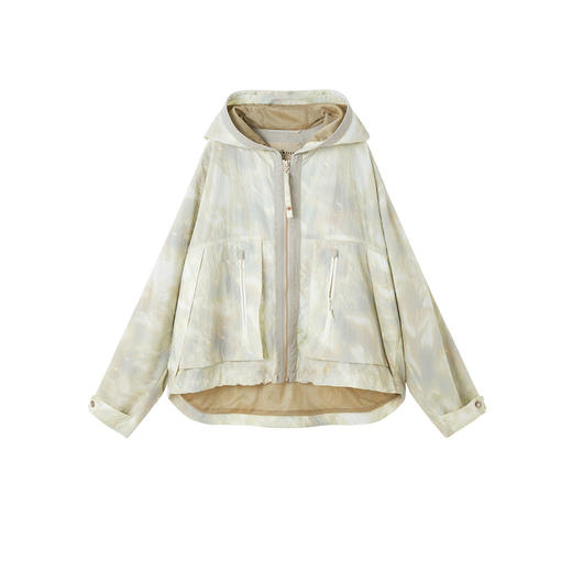 谜底花色外套长袖2026年春季新品光影印花轻户外实穿女261MW0062 商品图4