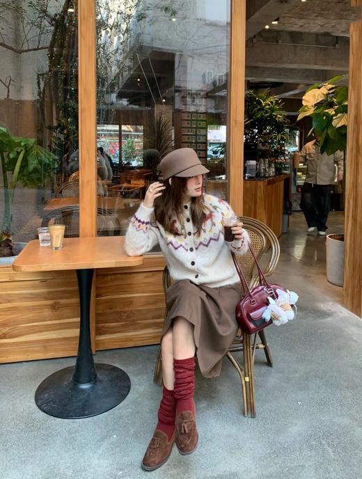 一店k （绝绝子！6种纱线混纺！）羊驼毛/绵羊毛/马海毛纱线交织混纺！马年穿小马！能穿三季的漂亮毛衣！杨丞琳同款！Fab新款费尔岛毛衣针织开衫 商品图2