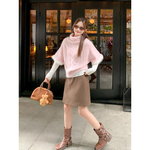 <曾小咸推荐>现货秒杀 ！微信超特价！高领斗篷麻花毛衣 日常209.99 立减120 秒杀89.99！！ 商品图4