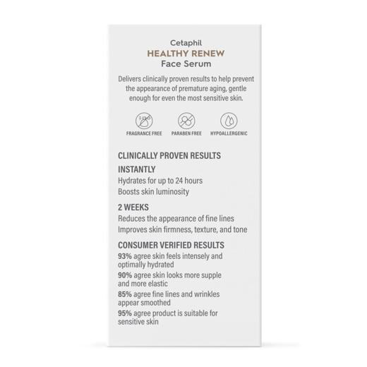 北美卖断货！Cetaphil 丝塔芙 Healthy Renew 抗老焕新面部精华 30ml 温和抗老 Purified Peptides（纯化多肽）日常不刺激 肌肤光滑细腻~ 商品图8