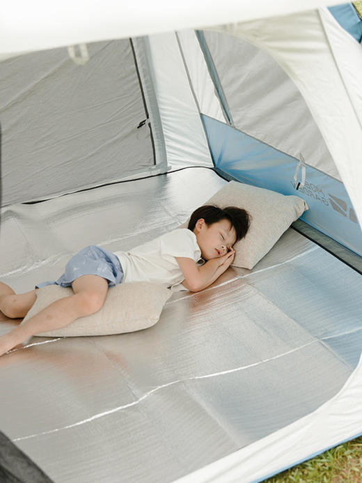 牧高笛双面铝膜防潮垫加大加厚防潮户外防水地垫野餐垫沙滩帐篷垫 商品图0