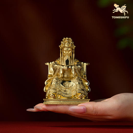 铜师傅 见微系列《威德广济龙王爷》客厅桌面铜菩萨摆件工艺品 商品图7