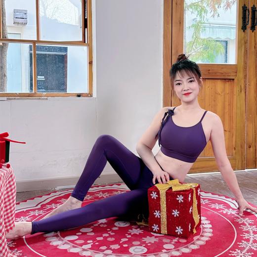 壁虎瑜伽【2601TZ488】蝴蝶美背高弹裸感套装【5天发货】（一体式胸垫） 商品图3