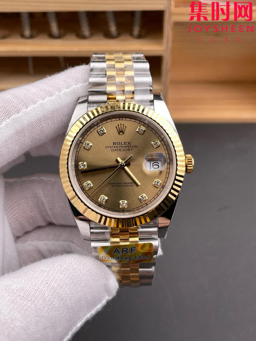 ARF劳力士日志型36mm 间金金盘 丹东3235机 五珠链 904L钢 男士腕表 商品图8