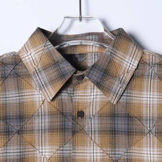 SDSA男士春夏新款痞帅男装港风工艺款菱形格衬衫款外套百搭时尚 商品图1