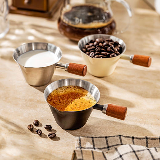 摩登主妇咖啡萃取杯304不锈钢带刻度量杯咖啡工具奶盅浓缩接液杯 商品图4
