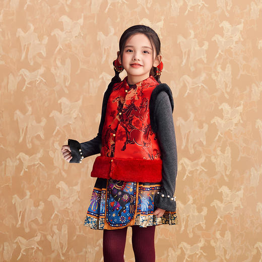 亲子装 年服 大展鸿图马甲 商品图2