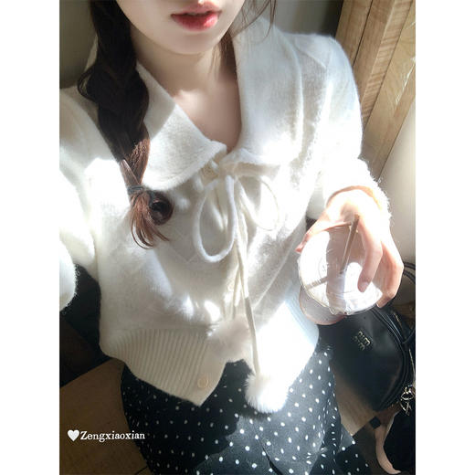 <曾小咸推荐>现货秒杀 ！微信超特价！韩系娃娃领毛衣 日常219.99 立减130 秒杀89.99！！ 商品图3