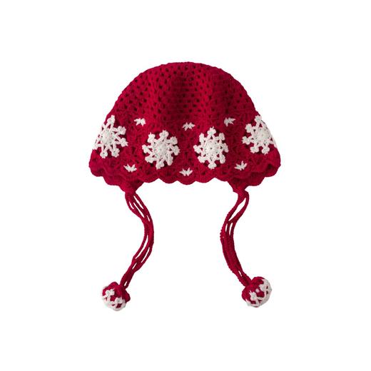 苏苏姐家雪花护耳帽手工diy编织钩针莫兰迪6羊毛毛线团帽子材料包 商品图3