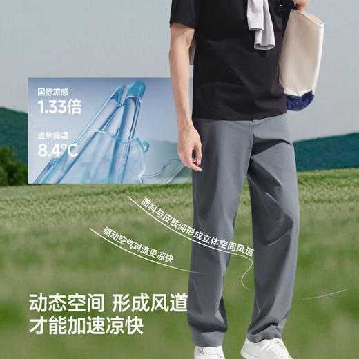 【春上新】【新品】6楼-蕉下男士立体高弹阔腿裤EL003吊牌价399 商品图4