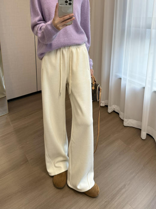 深冬续命神裤加厚还显瘦年糕糯米条直筒裤 商品图4