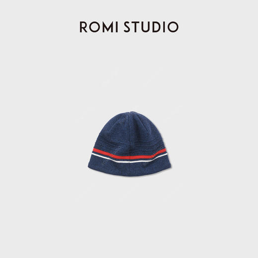 ROMI STUDIO“Romi挚爱”防寒保暖条纹针织毛线帽子冷帽 RWDSPT2177 商品图1