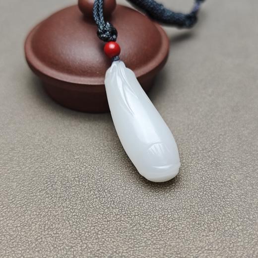 新疆和田玉且末料羊脂玉超白结节高（中号） 126-13（一个） 商品图2