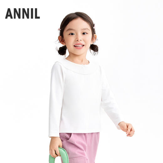 【实体店同款】女童翻领长袖上衣春季新款安奈儿童装XG611046 商品图1