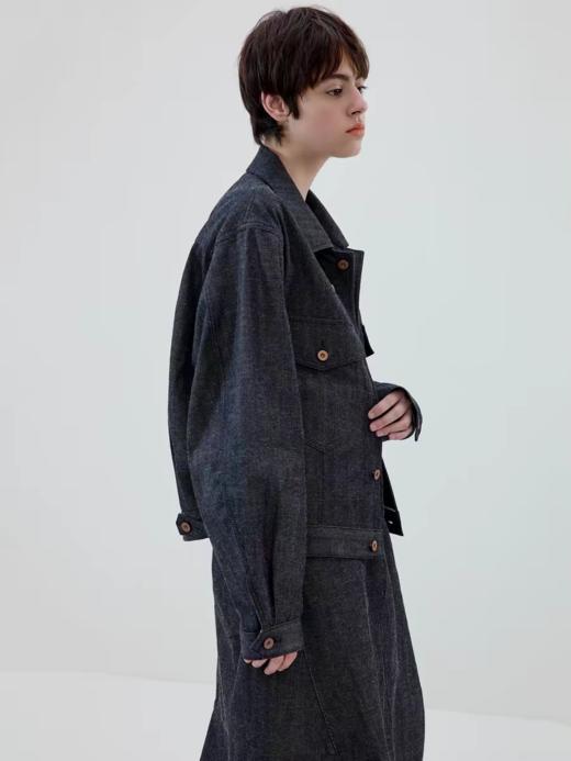 Simple Project/Y2614/轻磅苎麻靛蓝原色牛仔夹克 商品图1
