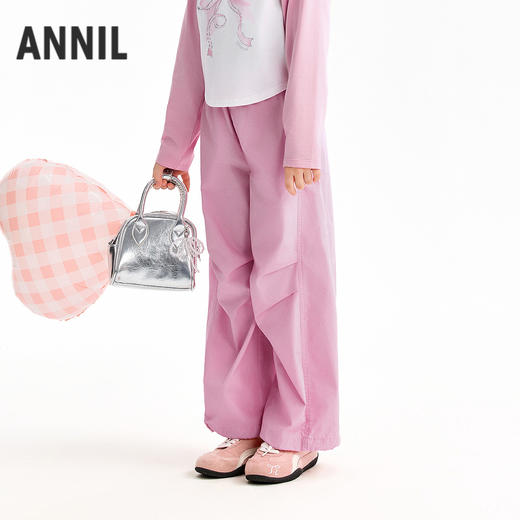 【实体店同款】女童全腰梭织裤春季新款安奈儿童装AG616116 商品图0