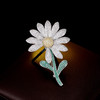 雀说 轻奢高级感镶锆石雏菊胸针女太阳花胸花F-129 商品缩略图0