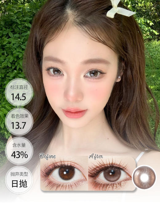 【新品】敏感眼日抛 │ 丹宁普鲁士 胡桃奇想 BOLLYCON 商品图1