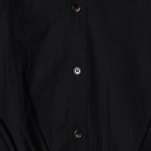 SDSA男士春夏新款痞帅男装时尚简约短款纯色长袖衬衫百搭宽松衬衣 商品图3