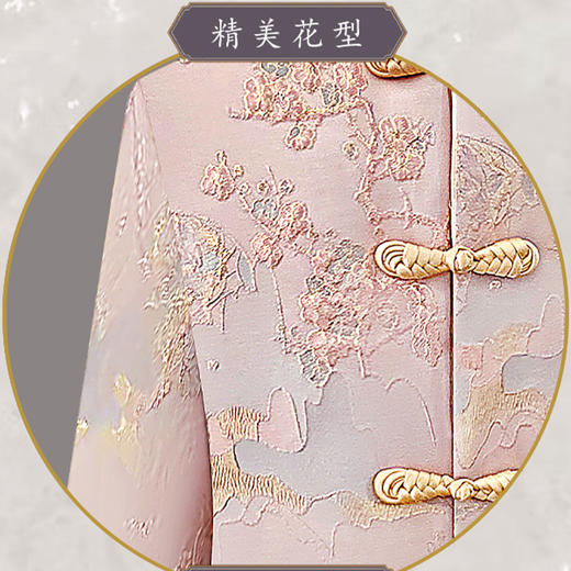 寿衣高档丝绸寿服女士大衣款新中式寿衣全套 商品图2