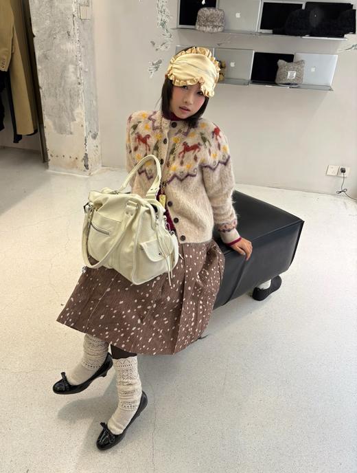 一店k （绝绝子！6种纱线混纺！）羊驼毛/绵羊毛/马海毛纱线交织混纺！马年穿小马！能穿三季的漂亮毛衣！杨丞琳同款！Fab新款费尔岛毛衣针织开衫 商品图3