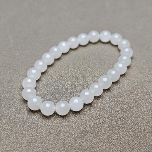 和田玉青海羊脂玉冰底小手串 126-16 商品图10