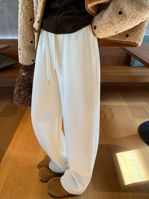 深冬续命神裤加厚还显瘦年糕糯米条直筒裤 商品图1