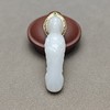 精品！新疆和田玉且末料羊脂玉包金观音 126-2 商品缩略图0