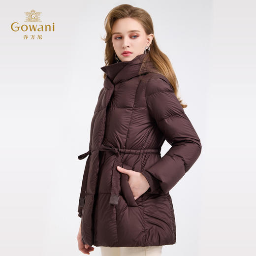 【鹅绒】乔万尼新款鹅绒服女款冬季保暖短款泡芙羽绒服EZ4T195 商品图1