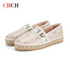 CHCH祈祈春夏新款蕾丝渔夫鞋休闲女鞋一脚蹬CN1B5532大码脚【无运费险】 商品缩略图1