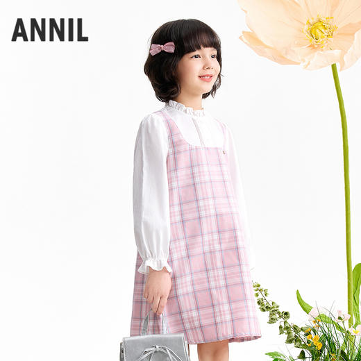 【实体店同款】女童长袖连衣裙春季新款安奈儿童装AG613049 商品图1