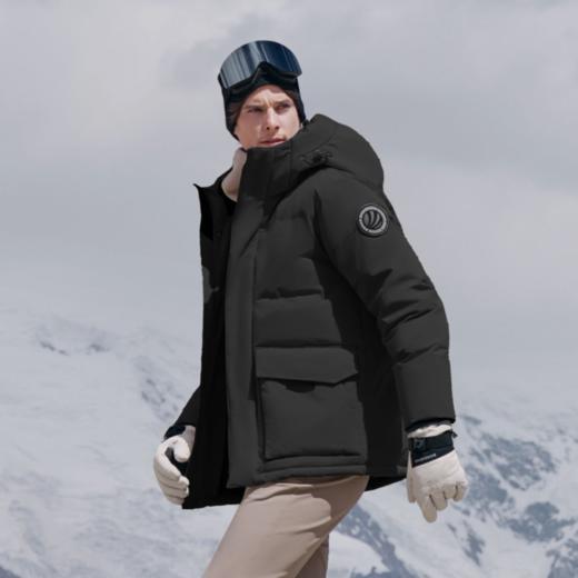【25新款升级】波司登极寒90鹅绒冬面包羽绒服男短款户外保暖连帽 商品图1