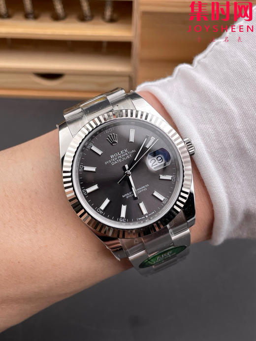 ARF劳力士日志型41mm 水泥灰 灰盘 丹东3235机 板带 三珠链 904L钢 男士腕表 商品图8