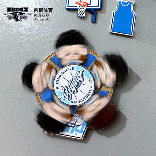 【官方正版】北京首钢 | 卡通球员旋转冰箱贴创意周边礼物男篮 商品图2