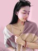 浅咖/咖色/多色100%山羊绒围巾 商品缩略图1