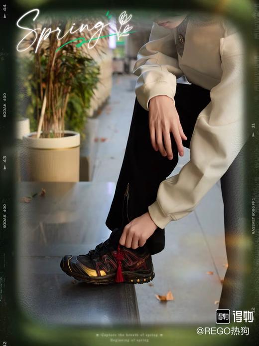 马年限定【定制球鞋】SALOMON XA PRO 3D CNY 低帮跑步鞋 特惠 Z-15815 商品图0