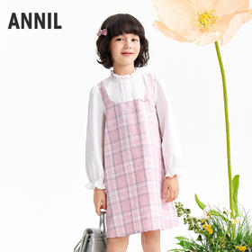 【实体店同款】女童长袖连衣裙春季新款安奈儿童装AG613049