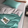 云柔素雅四件套【悠梦嘉居云柔素雅四件套床上用品印花套件双人200*230四件套1.5/1.8床通用纯色风，时尚简约，舒适柔软，紫/绿/粉】 商品缩略图7