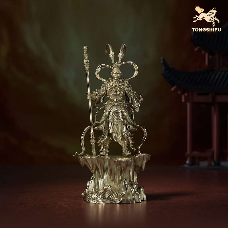 铜师傅 见微系列《齐天圣威（小号）》工位孙悟空大圣铜摆件