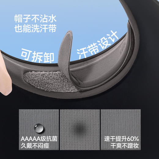 【26春夏新品】蕉下女士侧脸黑胶空顶防晒帽BM024 商品图4