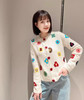 ER*同款26早春新品提花花朵扣子装饰针织开衫011b 商品缩略图0
