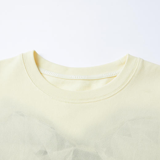 谜底圆领卫衣长袖2026年春季新品大廓形包容小熊印花女261MV0077 商品图3