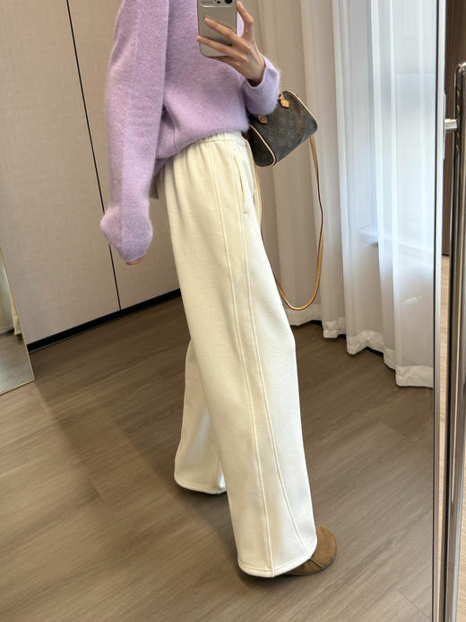 深冬续命神裤加厚还显瘦年糕糯米条直筒裤 商品图6