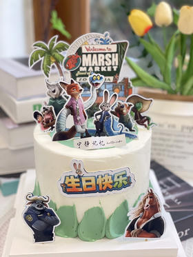 打印图片疯狂动物城 动物奶油蛋糕 下单前请仔细阅读商品详情
