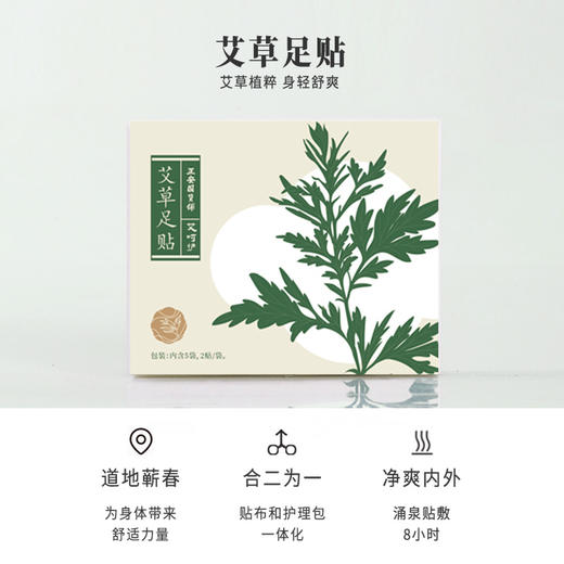 正安 坚持贴身体变轻松的正安艾草足贴 10贴/盒 商品图0